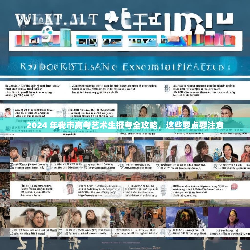2024 年我市高考艺术生报考全攻略,这些要点要注意