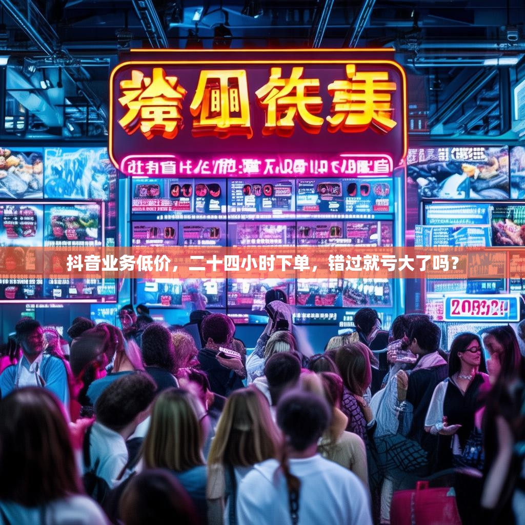 抖音业务低价,二十四小时下单,错过就亏大了吗?