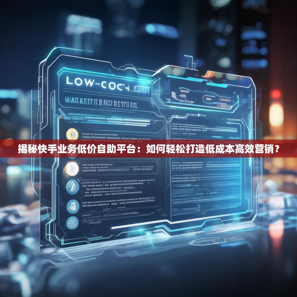 揭秘<strong><mark>快手</mark></strong>业务低价自助平台：如何轻松打造低成本高效营销？