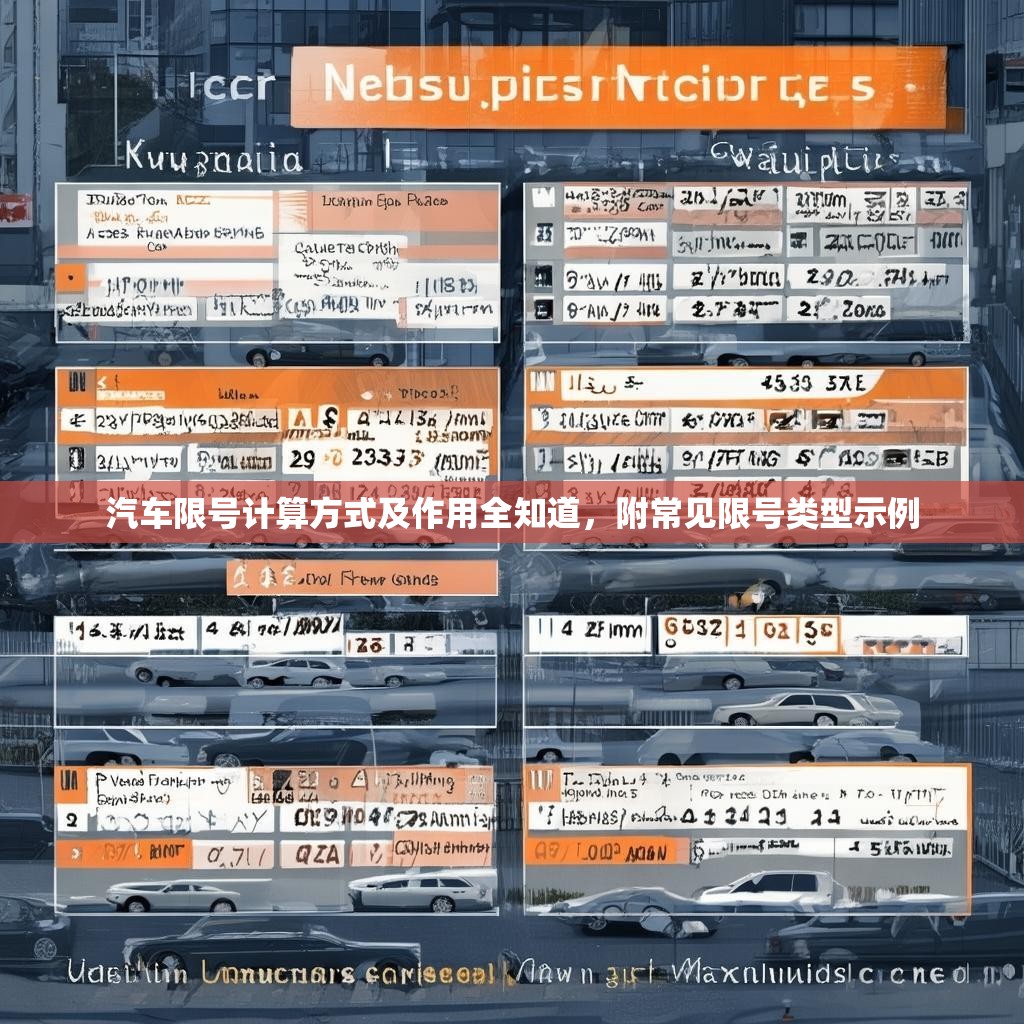 汽车限号计算方式及作用全知道，附常见限号类型示例