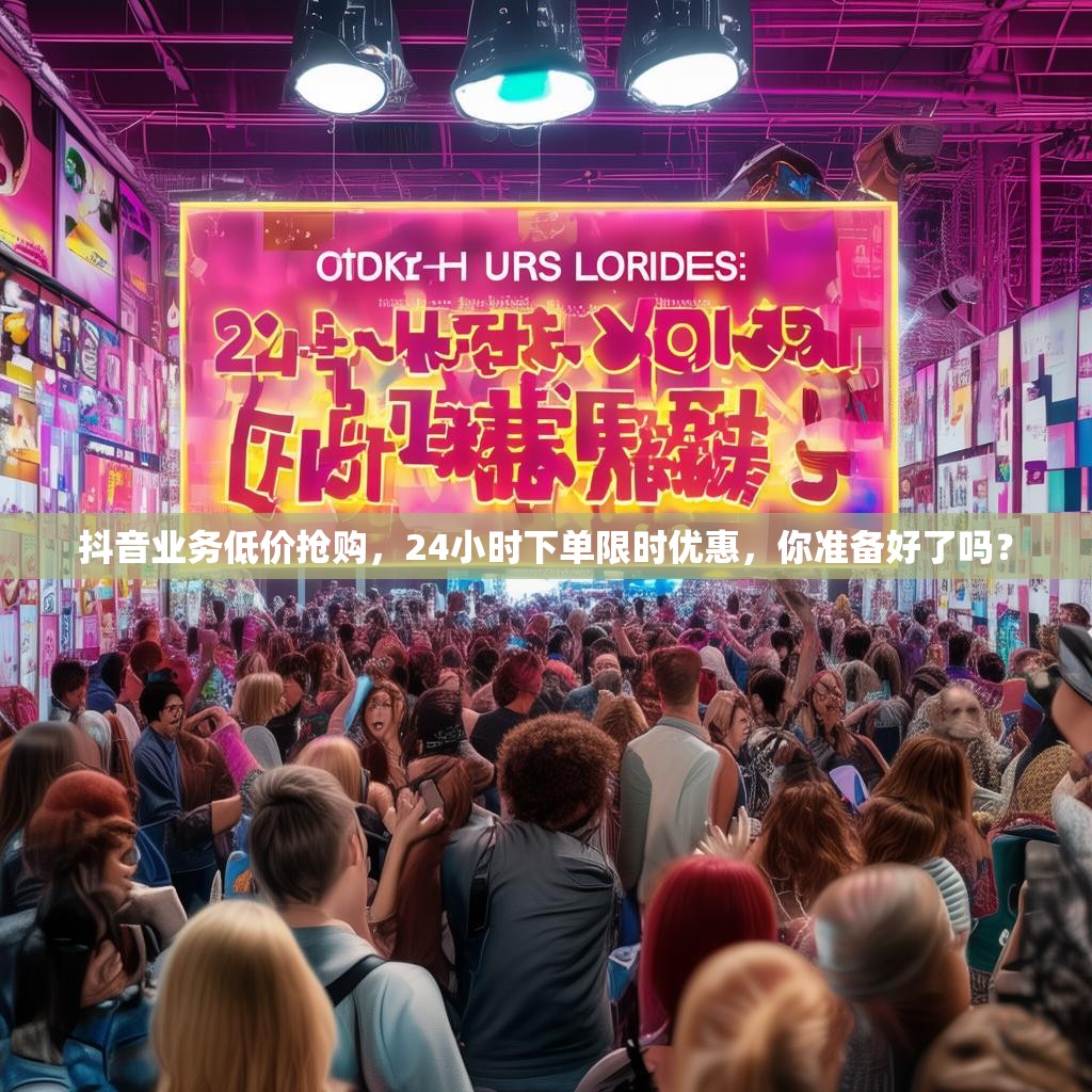 抖音业务低价抢购,24小时下单限时优惠,你准备好了吗?