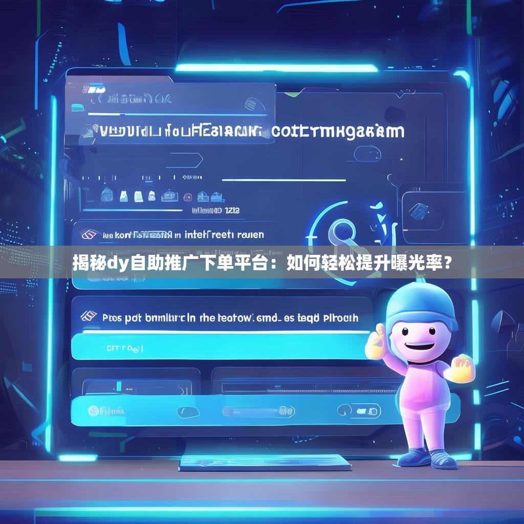 揭秘dy自助推广下单平台：如何轻松提升曝光率？