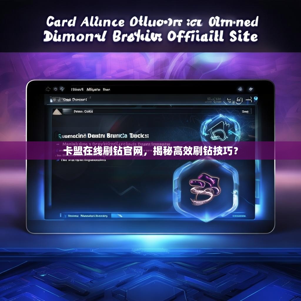 卡盟在线刷钻官网，揭秘高效刷钻技巧？