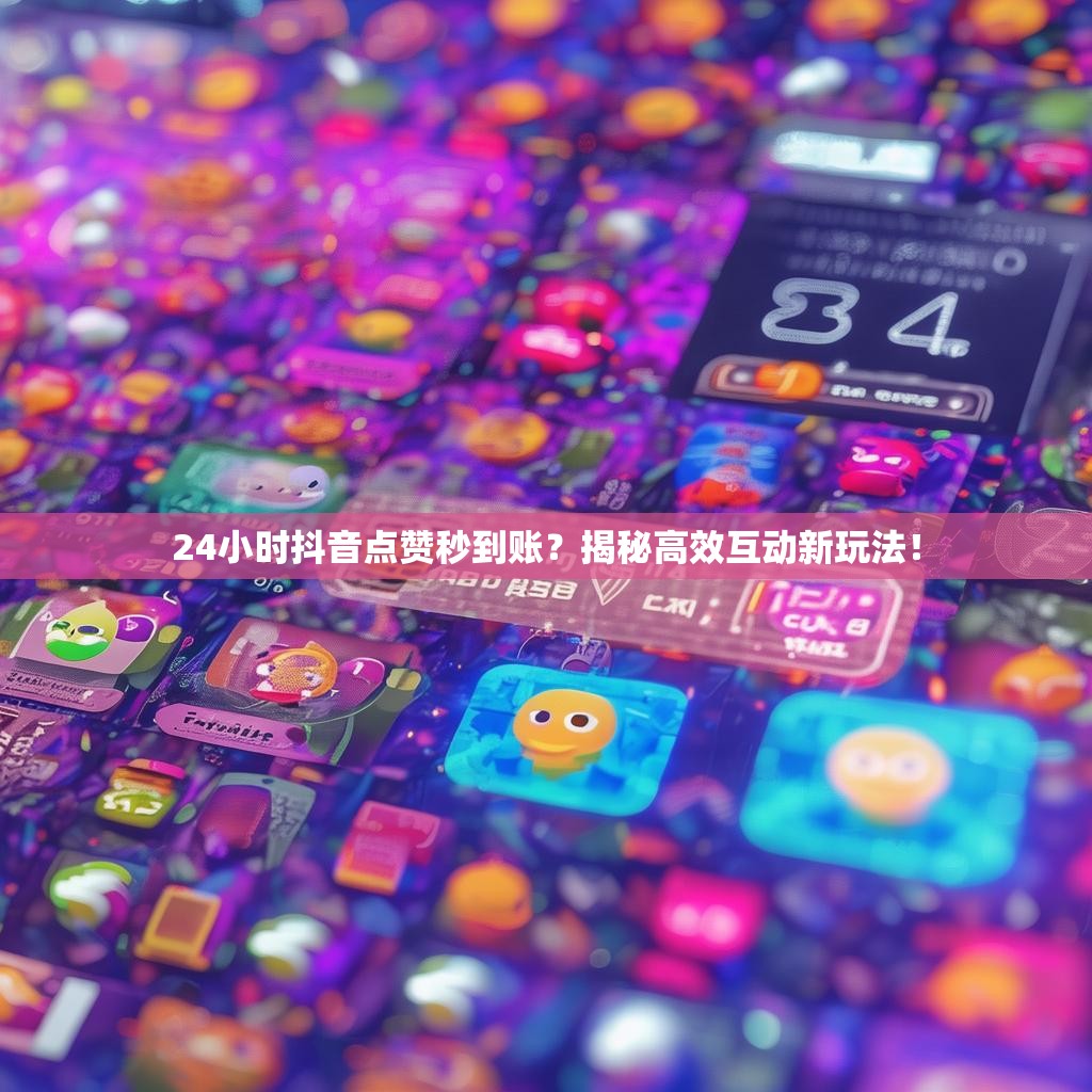 24小时抖音点赞秒到账？揭秘高效互动新玩法！