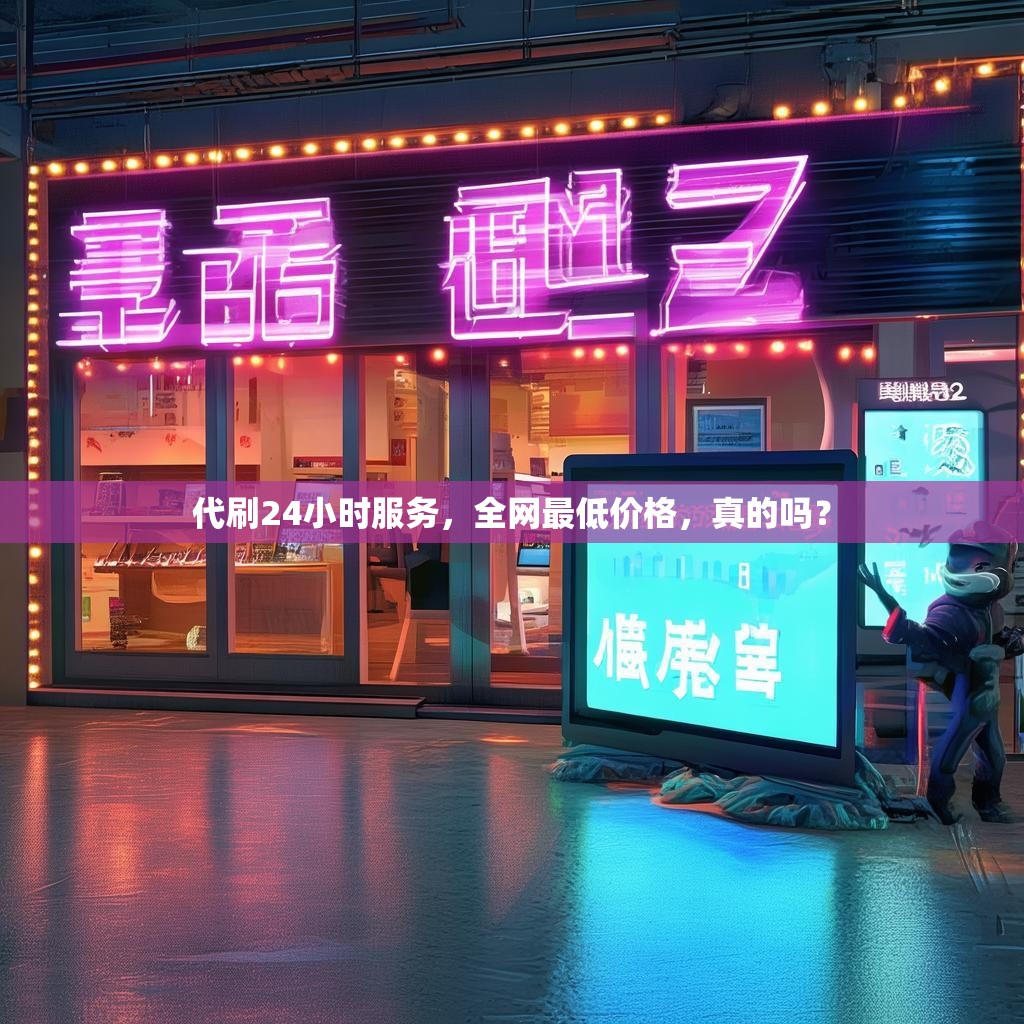 代刷24小时服务，全网最低价格，真的吗？