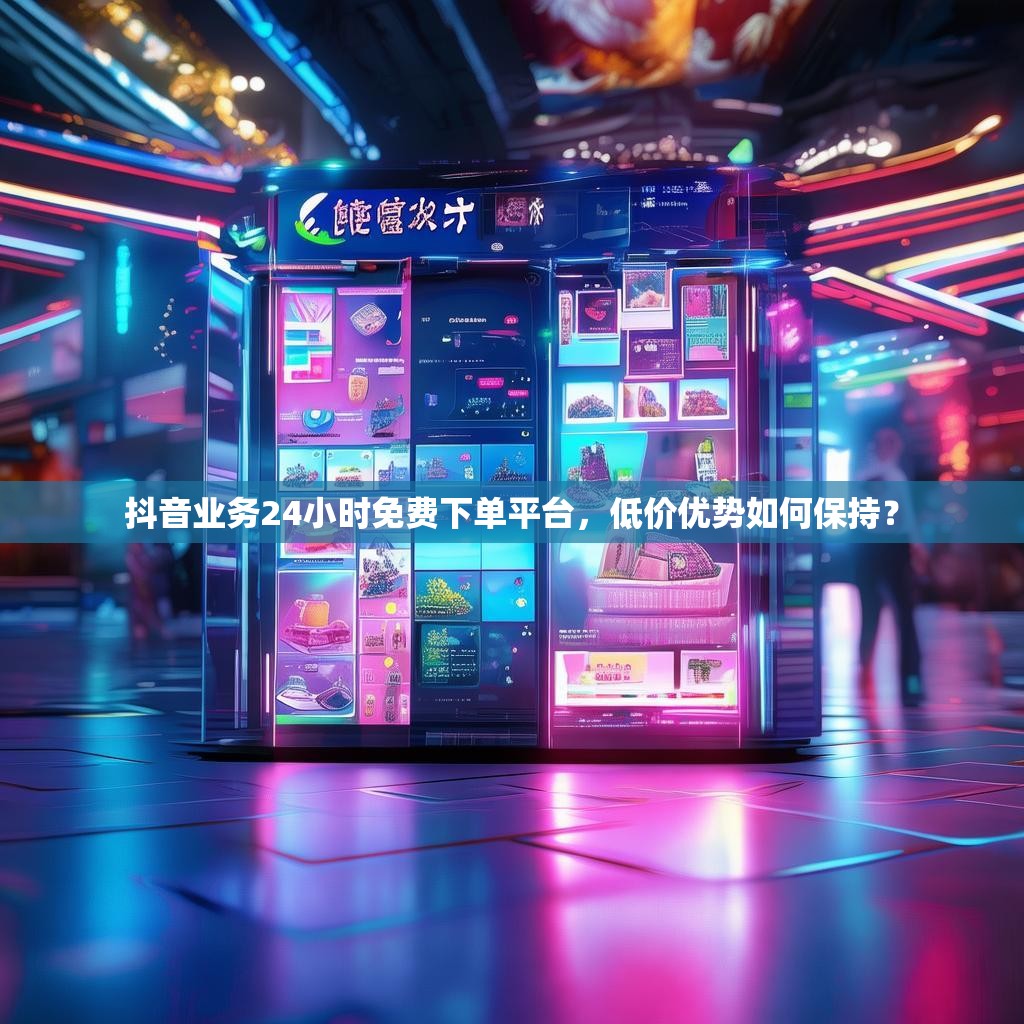 抖音业务24小时免费下单平台，低价优势如何保持？