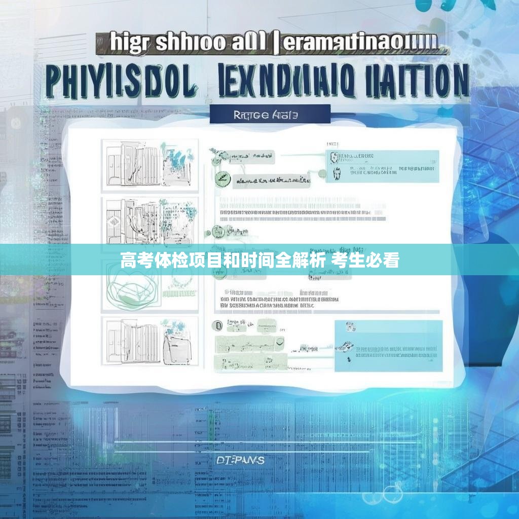 高考体检项目和时间全解析 考生必看