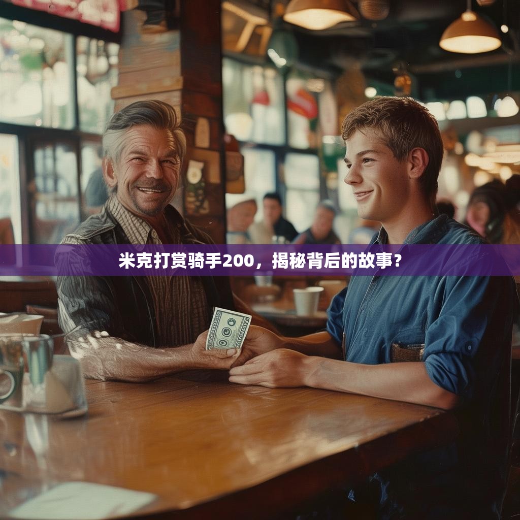 米克打赏骑手200,揭秘背后的故事?