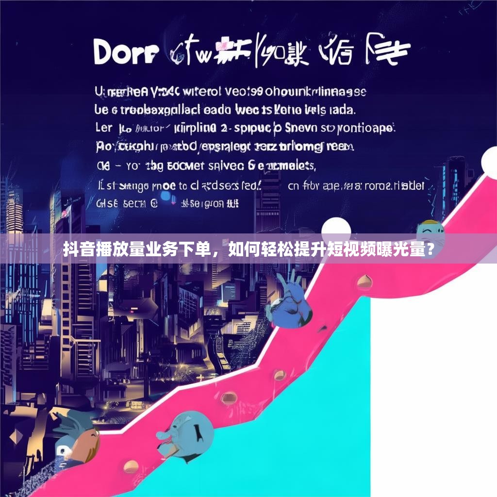 抖音播放量业务下单,如何轻松提升短视频曝光量?