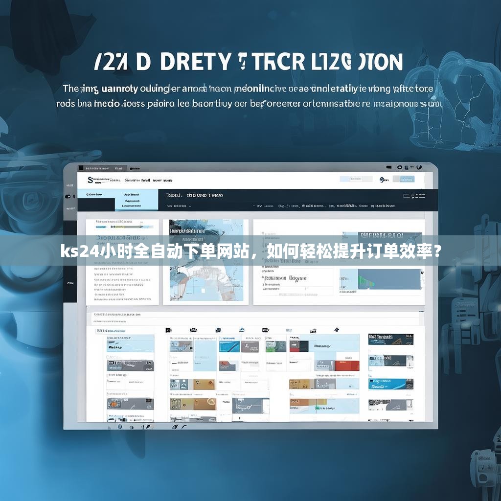 ks24小时全自动下单网站，如何轻松提升订单效率？