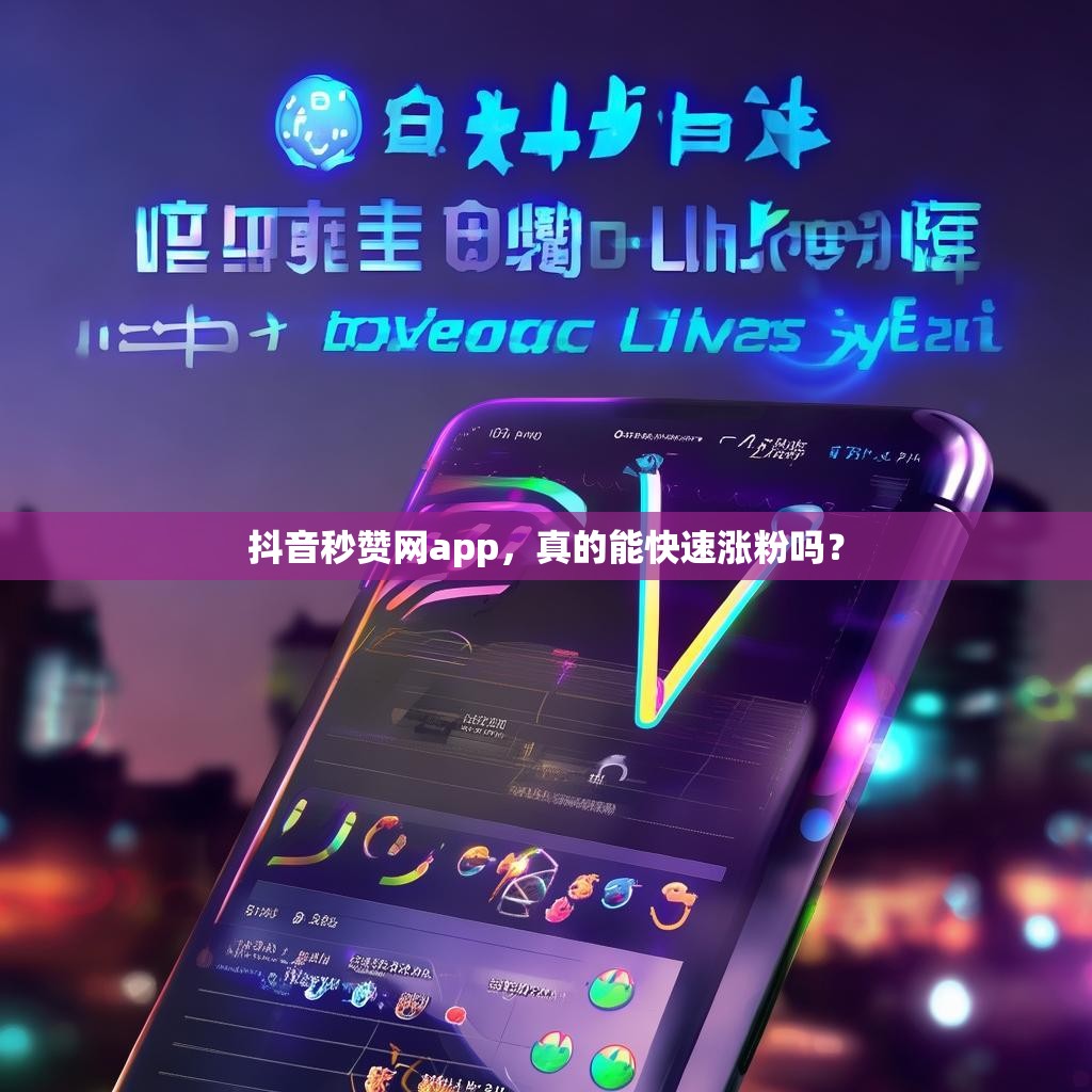 抖音秒赞网app，真的能快速涨粉吗？